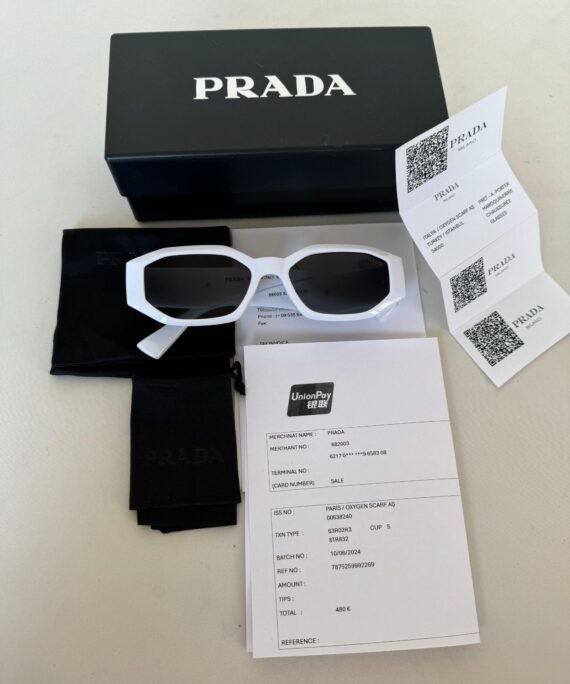 Prada 17ws/1ab5s0 Amblem Beyaz Kadın Güneş Gözlüğü
