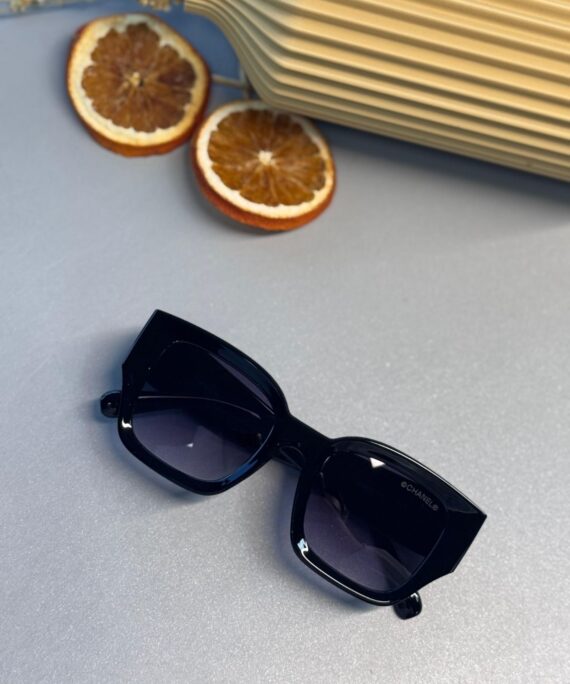 Chanel CC Kristalli Tortoise Güneş Gözlüğü- Siyah Degrade