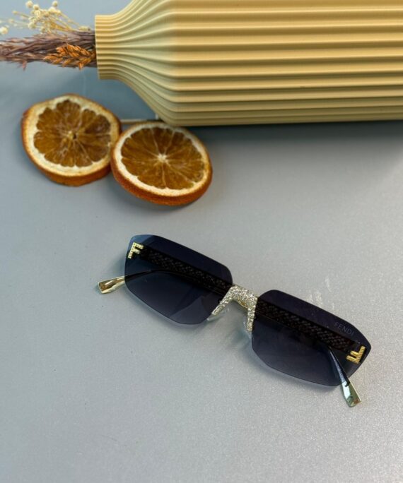 Fendi Tasarım Daimond Güneş Gözlüğü - Mavi