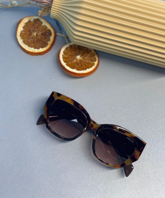 Prada Kate Spade Çerçeve Güneş Gözlüğü - Leopar