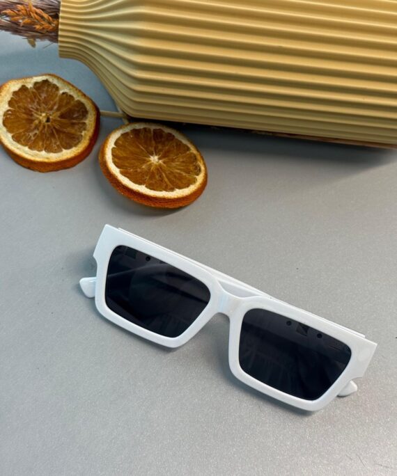 Versace Medusa Biggie Dikdörtgen Güneş Gözlüğü - Beyaz