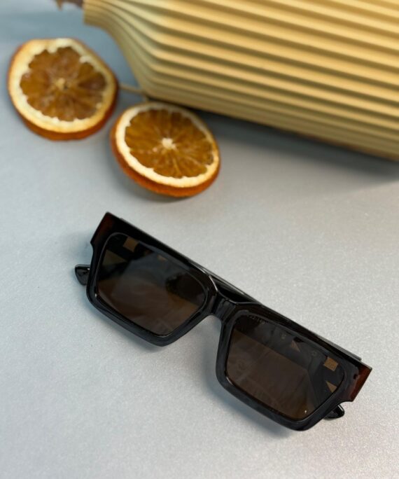 Versace Medusa Biggie Dikdörtgen Güneş Gözlüğü - Kahve