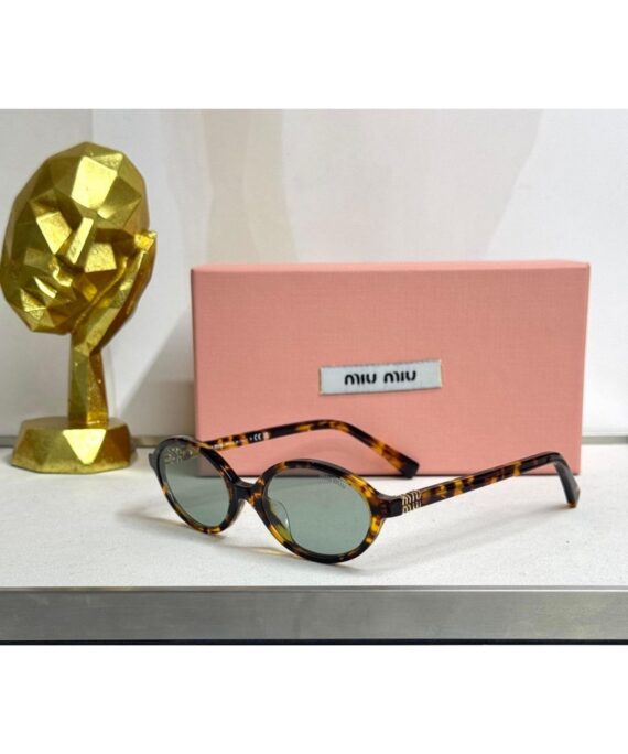 Mıu Mıu İthal Oval Güneş Gözlüğü - Mavi