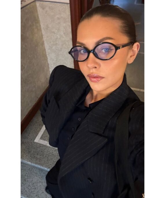 Mıu Mıu İthal Oval Güneş Gözlüğü - Şeffaf