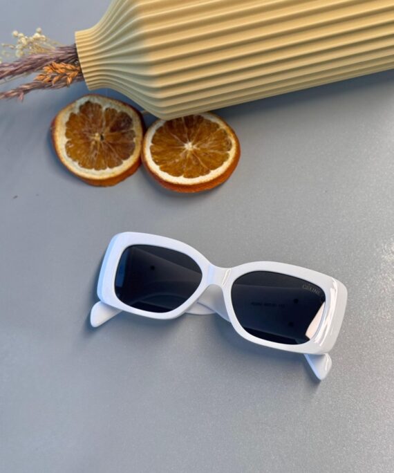 Celine Triomphe XL 01 CL - Dikdörtgen Güneş Gözlüğü - Beyaz