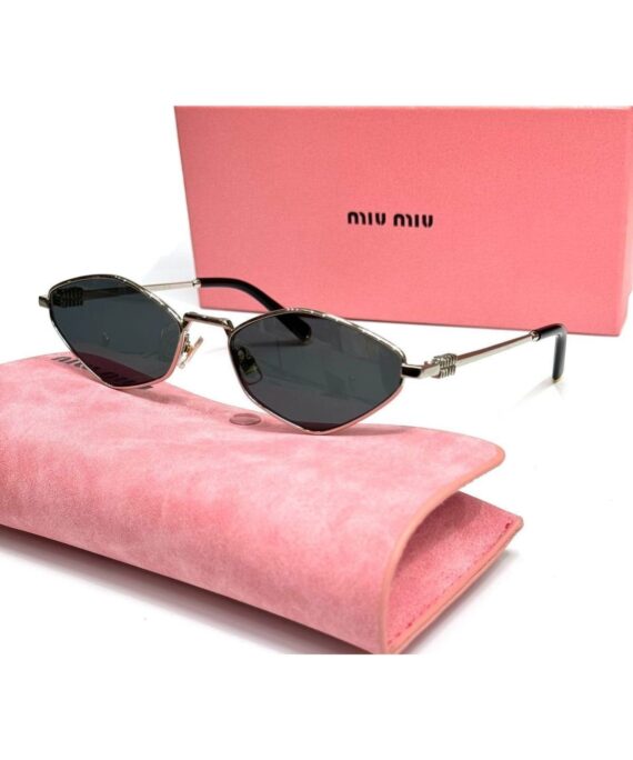 Mıu Mıu İthal Tasarım Güneş Gözlüğü - Siyah- gümüş