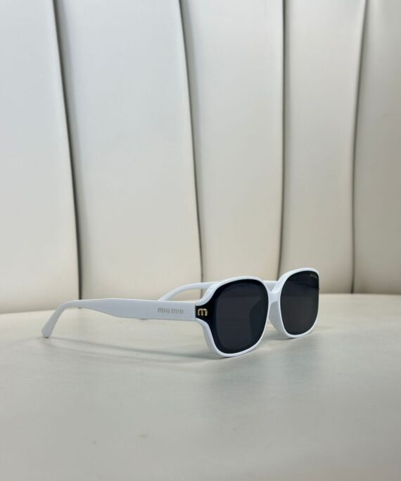 Miu Mİu Kemik Tasarım Güneş Gözlüğü - Beyaz