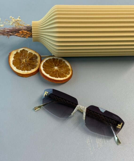 Fendi Tasarım Daimond Güneş Gözlüğü - Mor