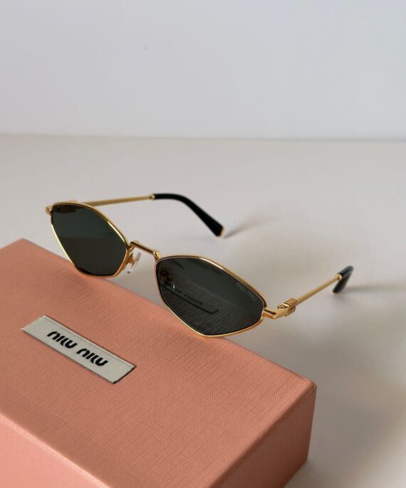 Mıu Mıu İthal Tasarım Güneş Gözlüğü - Siyah-Gold