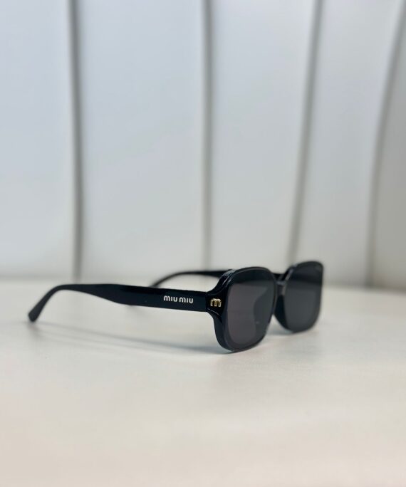 Miu Mİu Kemik Tasarım Güneş Gözlüğü - Siyah