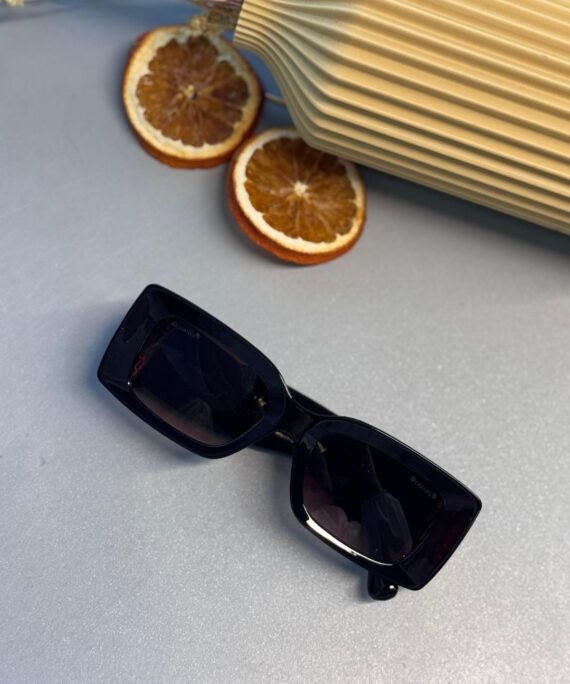 Chanel Dikdörtgen Güneş Gözlüğü - Kahve