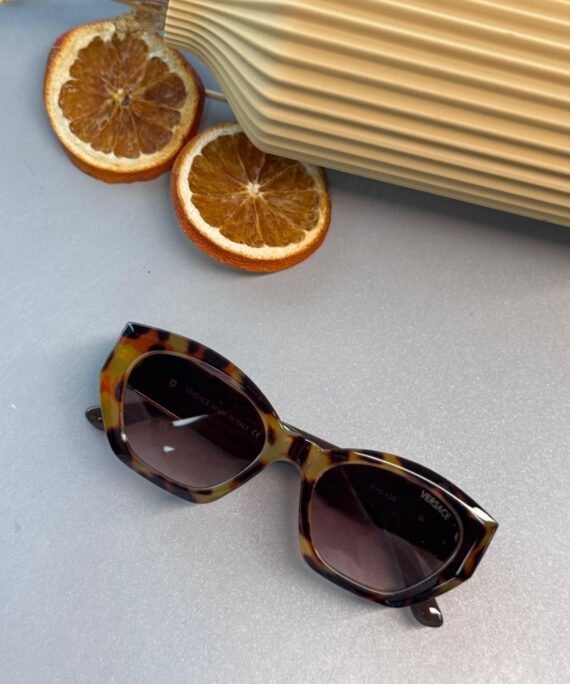 Versace Gold Detay Güneş Gözlüğü - Leopar