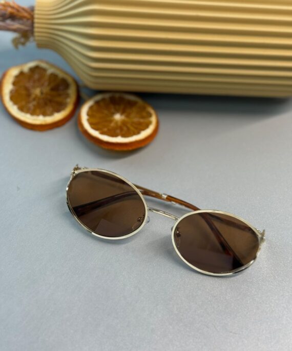 Mıu Mıu İthal Kesik Oval Güneş Gözlüğü -Kahve