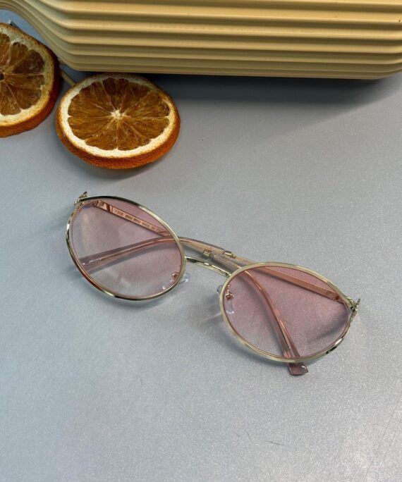 Mıu Mıu İthal Kesik Oval Güneş Gözlüğü - Pembe