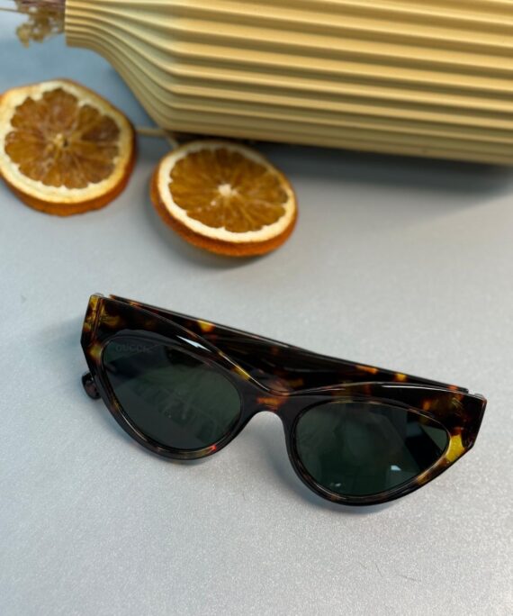 Gucci Kedi Gözü Güneş Gözlüğü - Leopar
