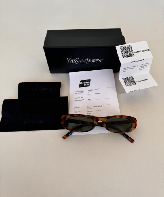 SAINT LAURENT 557 SHADE 002 53 Kahverengi Kadın Güneş Gözlüğü