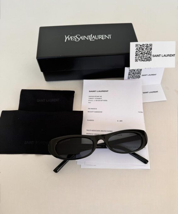 SAINT LAURENT 557 SHADE 001 53 Siyah Kadın Güneş Gözlüğü