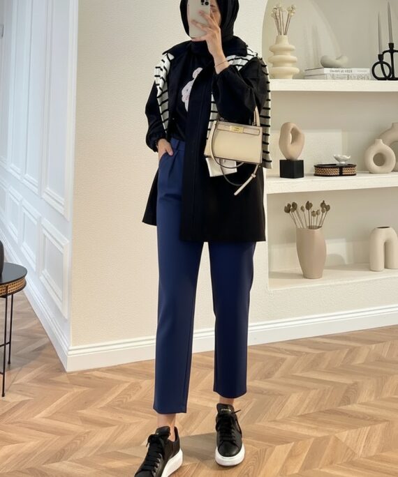 Havuç Kumaş Pantolon PNT100295 - Lacivert