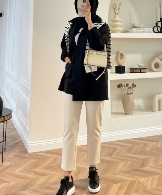 Havuç Kumaş Pantolon PNT100295 - Ekru