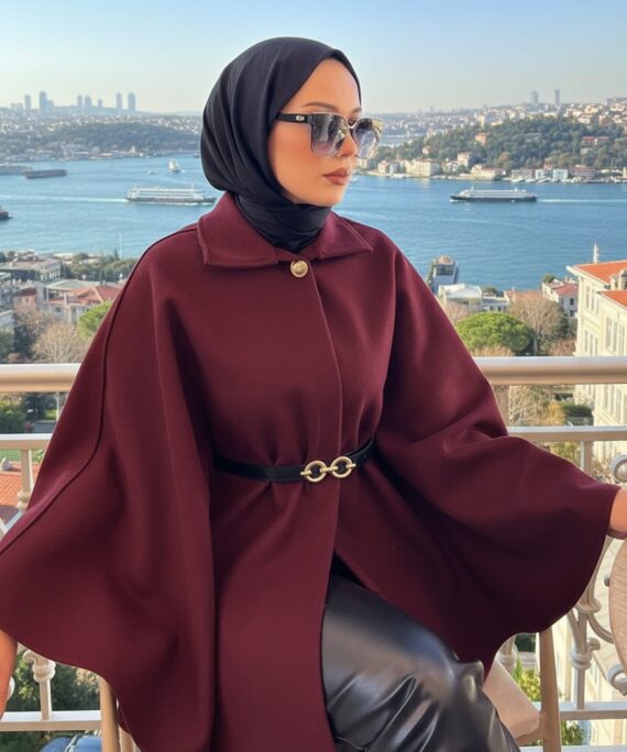 Luna Panço Ceket (Kemer  Hediye) CKT100400  - Bordo