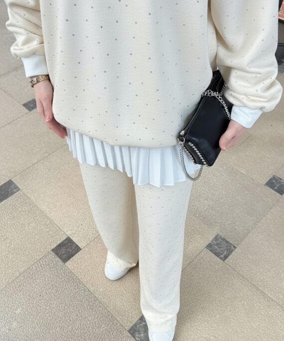 Taşlı Oysho İkili Takım TK100291 - Taş