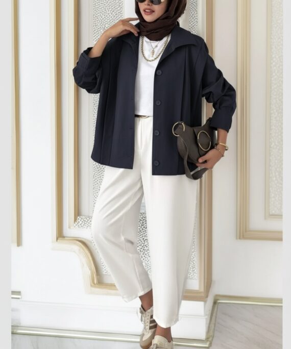 Zara Bomber Trençkot  DŞ100237 - Lacivert