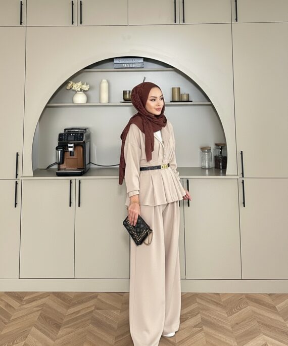 Premium Oysho Elina  İkili Takım TK100246  - Taş