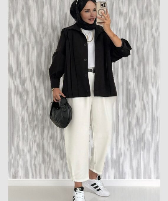 Zara Bomber Trençkot  DŞ100237 - Siyah