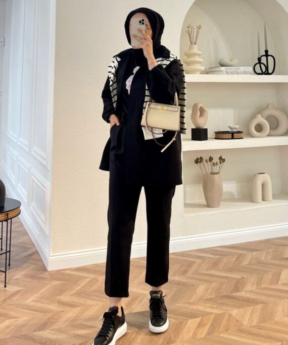 Havuç Kumaş Pantolon PNT100295 - Siyah