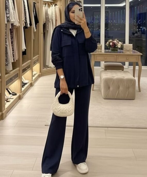 Premium Oysho  Bomber İkili Takım TK100248  -  Lacivert