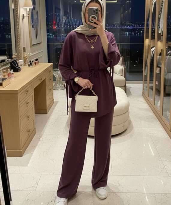 Liva Oysho İkili Takım TK100353 - Bordo