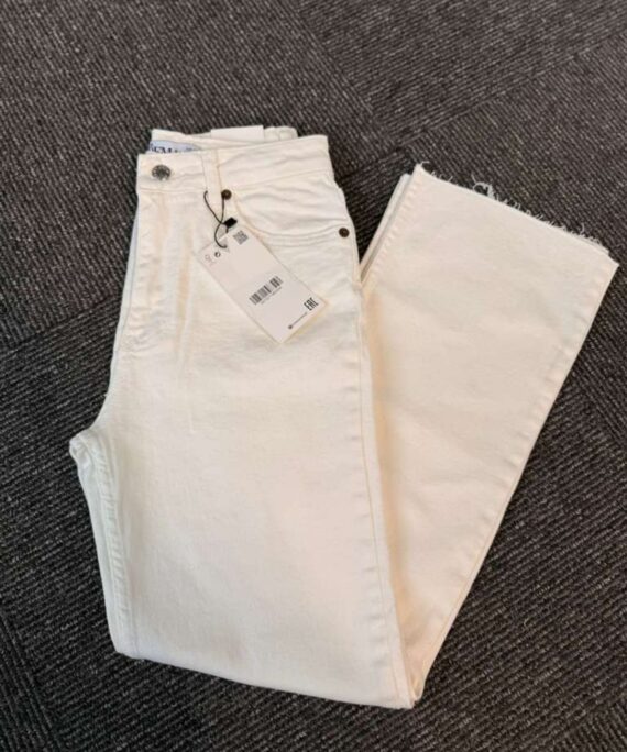 Boyfriend Kadın Jean Pantolon  PNT100368 - Ekru