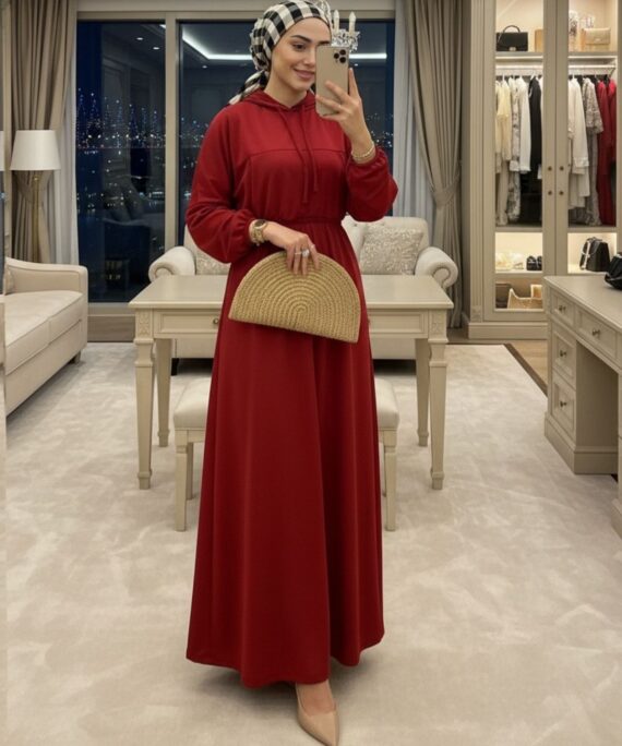 Madonna Elbise (Şal Hediye)  ELB100405  – Bordo