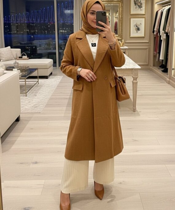 Kaşe Cepli Kaban CKT100407- Taba