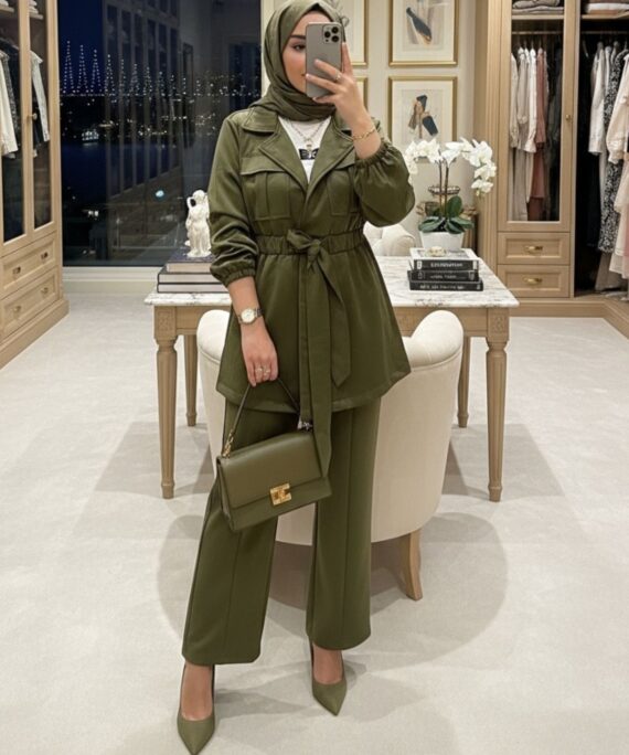 Moli Cepli Kuşaklı Takım TKM100408  –  Asker Yeşili