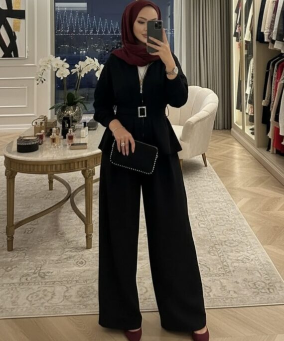 Premium Oysho Elina  İkili Takım TK100246  -  Siyah