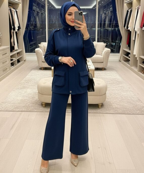 Nova Cepli Oysho İkili Takım TK100306 - Lacivert