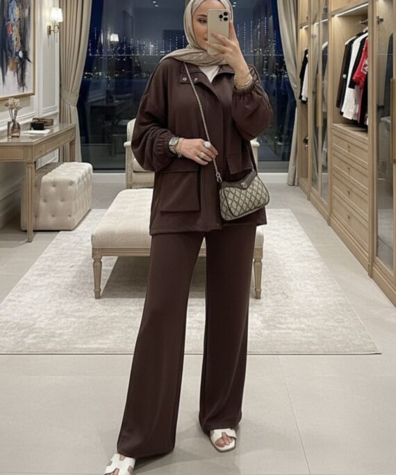 Nova Cepli Oysho İkili Takım TK100306 - Kahve