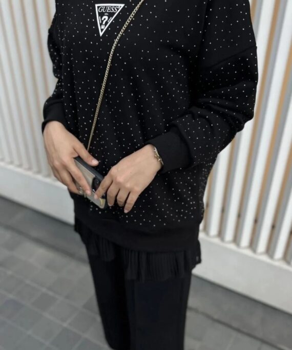 Ges Moni Taş Detay Sweat SWT100434- Siyah