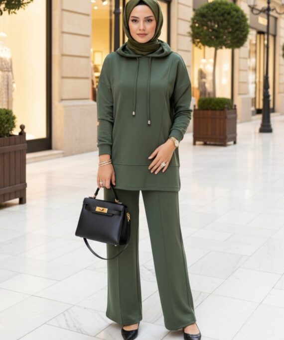 Premium Oysho Edoril İkili Takım TK100255 - Haki