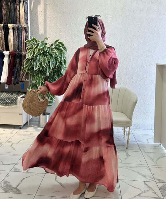 Stare Elbise -1223- Vişne