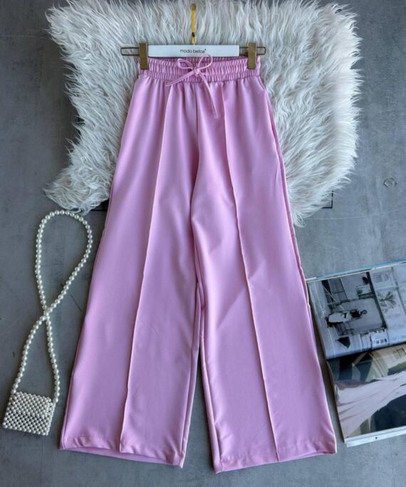 Palazzo Çımalı Pantolon  PNT100135 - Pembe