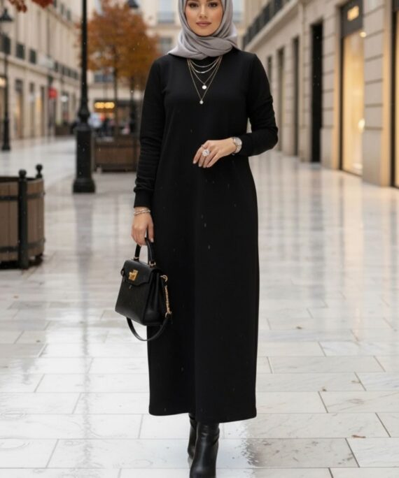 Daniela Trend Elbise ELB100452 – Siyah