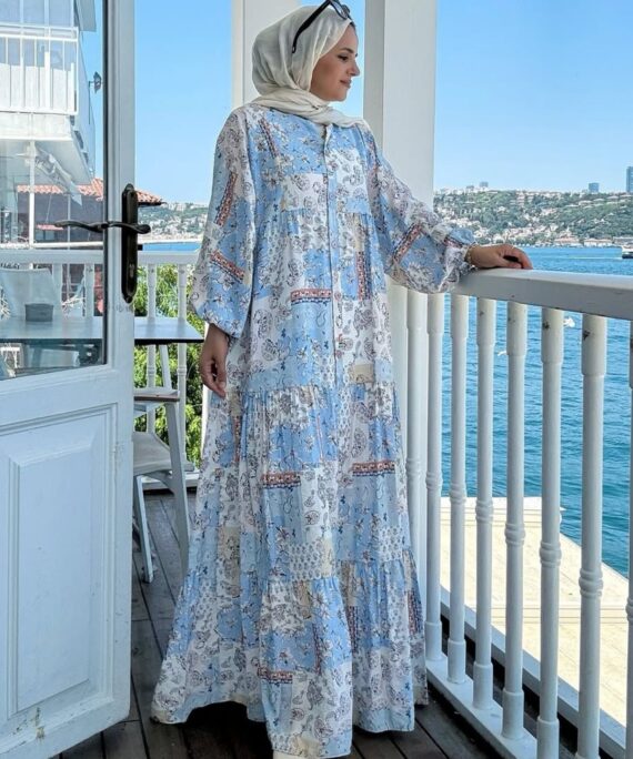 Bohem Rüya Elbise L10044 - Deniz Köpüğü