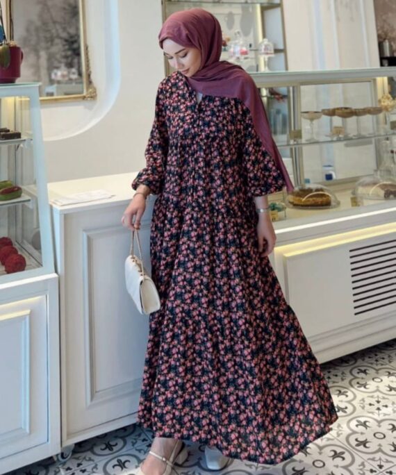 Rozi Miss Elbise L10068 - Vişne