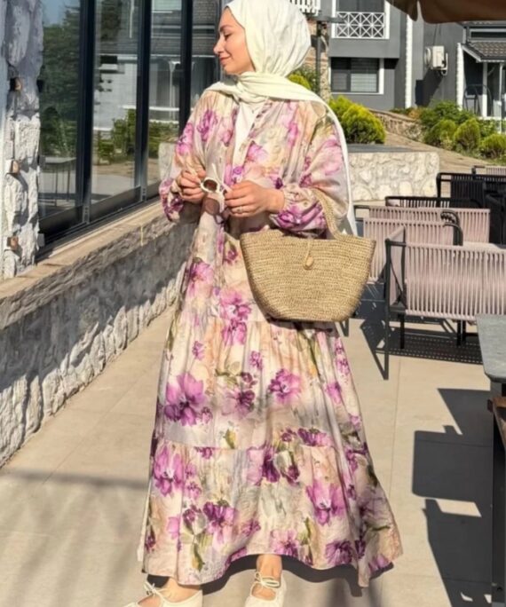 Lidya Elbise L100103 - Menekşe