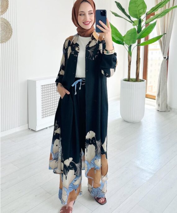 Sofia İkili Takım TK100110 - Siyah İnci