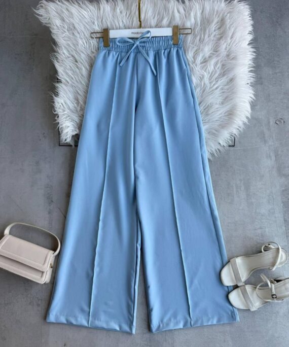 Palazzo Çımalı Pantolon  PNT100167 - Gök Mavi