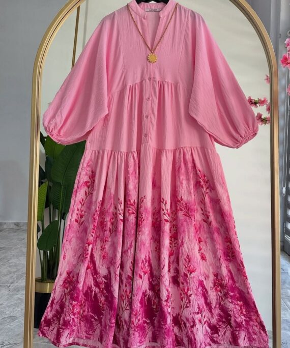 Solinda  Elbise  L100204  - Pembe