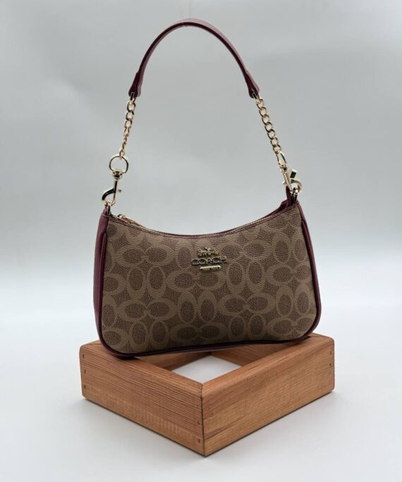 Coach Gofraj baget bordo kum